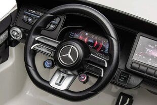 Электромобиль для детей Mercedes-Benz SL63 с музыкальным модулем, белый цена и информация | Электромобили для детей | pigu.lt