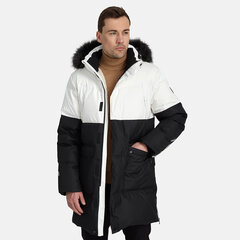 Мужской пуховик Huppa Sigmund, чёрный/белый цена и информация | Мужские куртки | pigu.lt