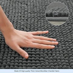 L-образный коврик для ванной Tech Zone, серый цена и информация | Аксессуары для ванной комнаты | pigu.lt