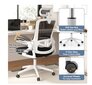 Ergonomiška biuro kėdė Costway, balta kaina ir informacija | Biuro kėdės | pigu.lt