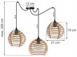 LightHome pakabinamas šviestuvas SpiderTimber цена и информация | Pakabinami šviestuvai | pigu.lt