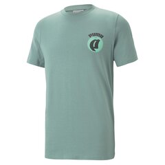 PUMA mėlynos spalvos laisvalaikio marškinėliai vyrams GRAPHICS Puma Global Tee Adriat - 62251484 62251484.XXL kaina ir informacija | Vyriški marškinėliai | pigu.lt