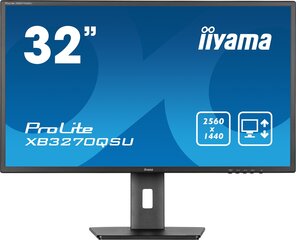 iiyama ProLite XB3270QSU-B1 kompiuterio monitorius 81,3 cm (32") 2560 x 1440 pikseliai Wide Quad HD LED Juoda kaina ir informacija | Monitoriai | pigu.lt