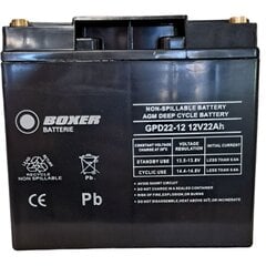 Akumuliatorius Boxer Batterie VRLA-20948 12V 22Ah цена и информация | Аккумуляторы | pigu.lt