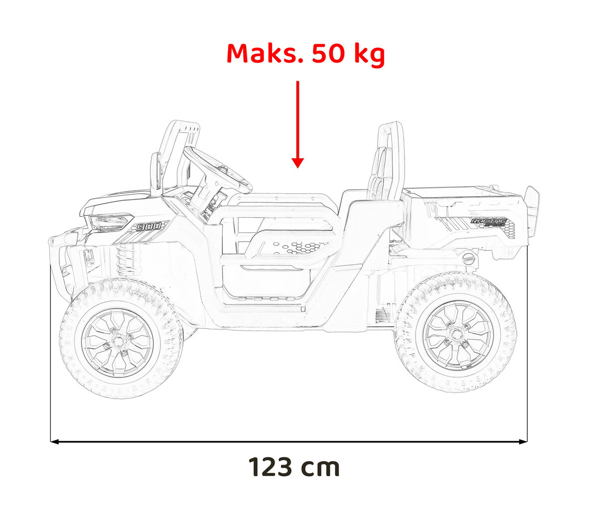 Dvievietis vaikiškas elektrinis bagis 4x4 Speed 900, žalias kaina ir informacija | Elektromobiliai vaikams | pigu.lt