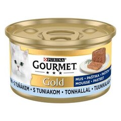 Mокрый корм для кошек Gourmet Gold Mус с тунцом 85 г - 12 шт. цена и информация | Консервы для кошек | pigu.lt