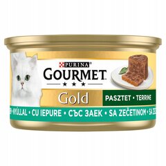 Purina Gourmet Gold su triušiena, 12x85 g kaina ir informacija | Konservai katėms | pigu.lt