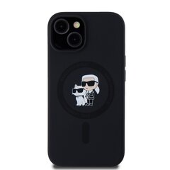 Karl Lagerfeld Liquid Silicone Karl and Choupette Mag Case kaina ir informacija | Telefono dėklai | pigu.lt