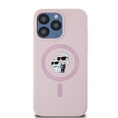 Karl Lagerfeld Liquid Silicone Karl and Choupette Mag Case kaina ir informacija | Telefono dėklai | pigu.lt