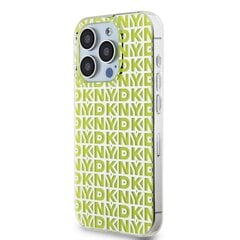 DKNY PC|TPU Repeat Pattern Case for iPhone 15 Pro Yellow цена и информация | Чехлы для телефонов | pigu.lt