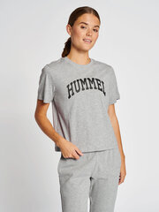 Marškinėliai moterims Hummel, pilki kaina ir informacija | Marškinėliai moterims | pigu.lt