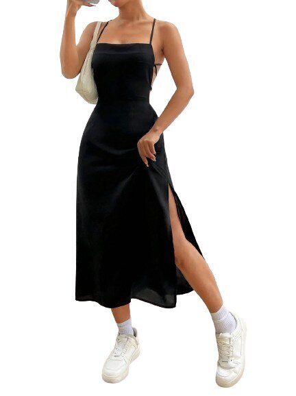 Suknelė moterims Electronics LV-120032, juoda kaina ir informacija | Suknelės | pigu.lt
