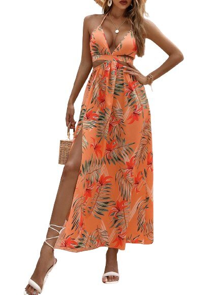 Suknelė moterims Electronics LV-120042, oranžinė kaina ir informacija | Suknelės | pigu.lt