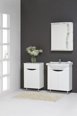 Подвесной шкафчик для ванной RASA RV60V, белый цена и информация | Шкафчики для ванной | pigu.lt