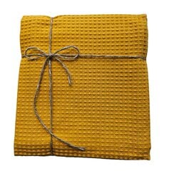 Medvilninis vaflinis rankšluostis 70x150 cm, geltonas kaina ir informacija | Rankšluosčiai | pigu.lt