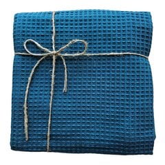 Medvilninis vaflinis rankšluostis, 70x150 cm, mėlynas цена и информация | Полотенца | pigu.lt