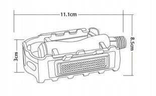 Dviračio pedalai Korbi kaina ir informacija | Kitos dviračių dalys | pigu.lt