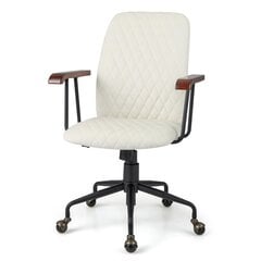 Biuro kėdė Costway,smėlio spalvos kaina ir informacija | Biuro kėdės | pigu.lt
