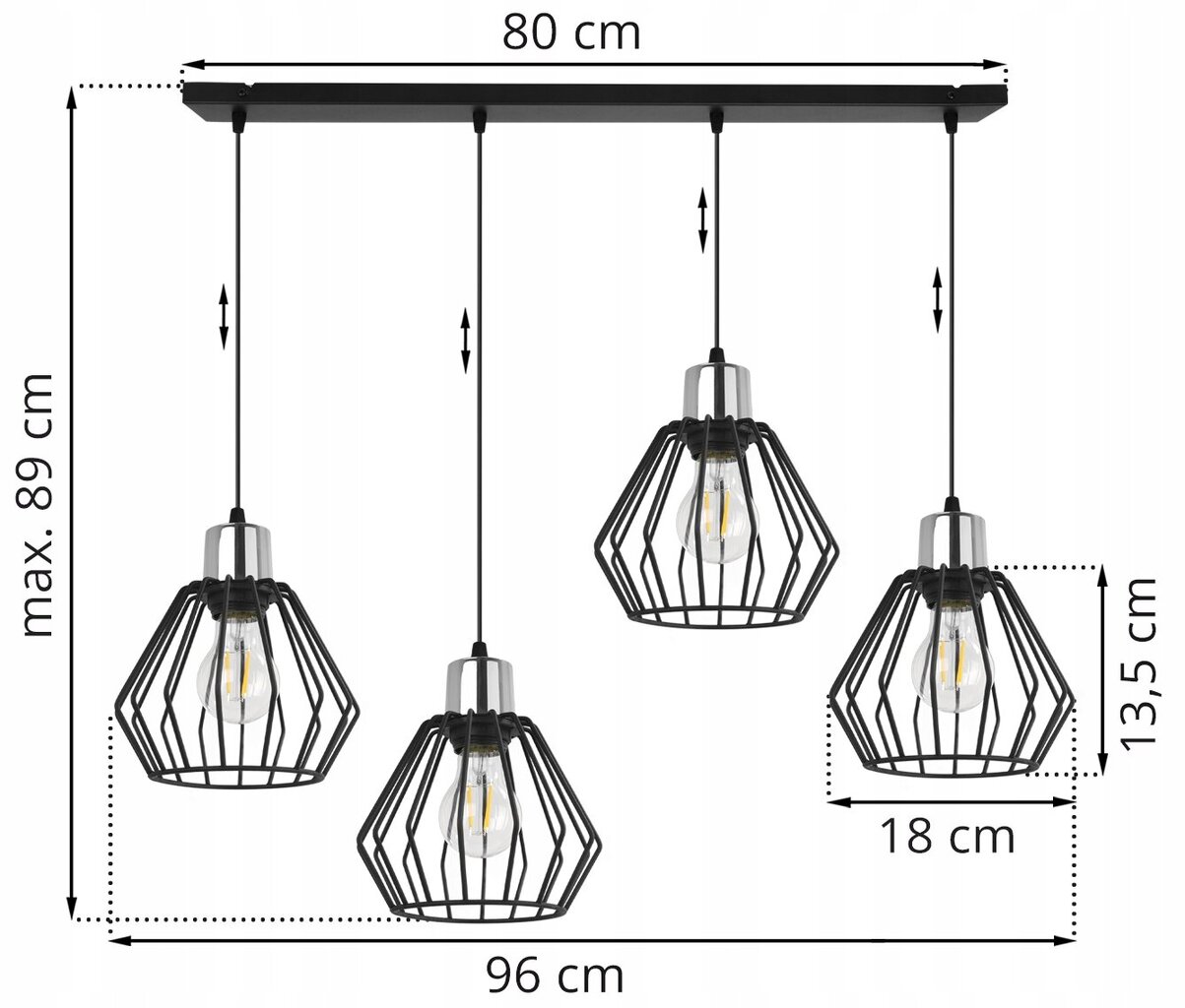 LightHome pakabinamas šviestuvas Nuvola kaina ir informacija | Pakabinami šviestuvai | pigu.lt