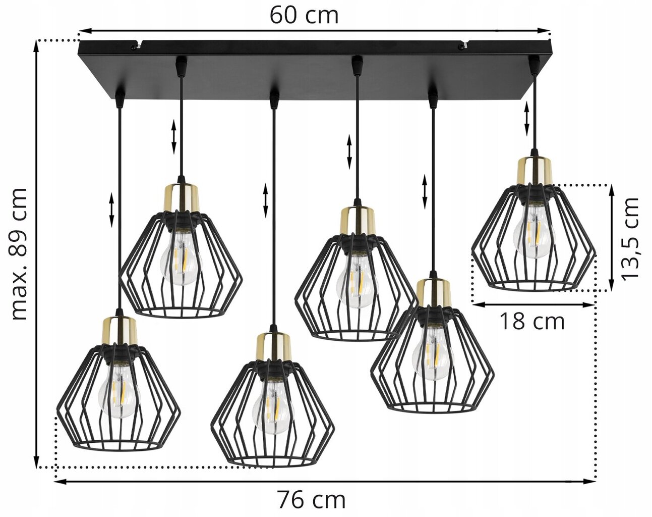 LightHome pakabinamas šviestuvas Nuvola цена и информация | Pakabinami šviestuvai | pigu.lt