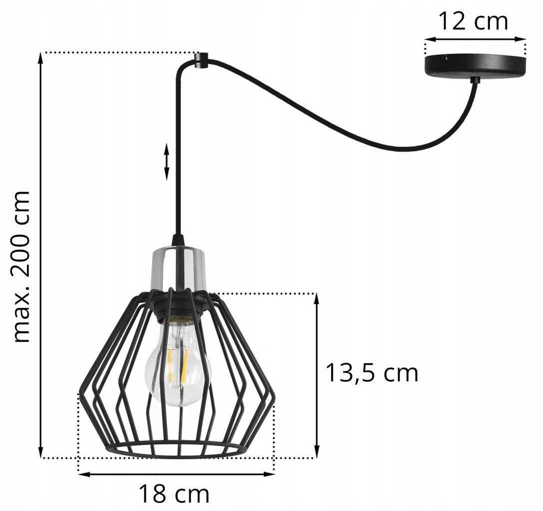 LightHome pakabinamas šviestuvas SpiderNuvola kaina ir informacija | Pakabinami šviestuvai | pigu.lt