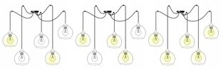 LightHome pakabinamas šviestuvas SpiderBergenGold kaina ir informacija | Pakabinami šviestuvai | pigu.lt