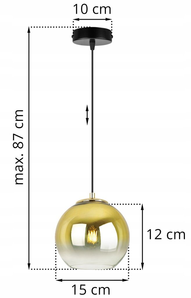 LightHome pakabinamas šviestuvas BergenGold kaina ir informacija | Pakabinami šviestuvai | pigu.lt