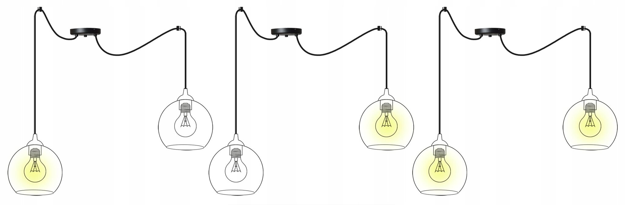 LightHome pakabinamas šviestuvas SpiderBergenGold kaina ir informacija | Pakabinami šviestuvai | pigu.lt