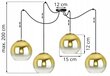 LightHome pakabinamas šviestuvas SpiderBergenGold цена и информация | Pakabinami šviestuvai | pigu.lt