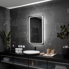 Veidrodis su LED Apšvietimu Vonios Kambariui, Kambariui, Svetainei - Barcelona - 50 cm, 90 cm цена и информация | Зеркала в ванную | pigu.lt