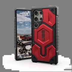 UAG Monarch Pro dėklas Samsung Galaxy S24 Ultra 5G su magnetiniu moduliu - juodai raudonas kaina ir informacija | Telefono dėklai | pigu.lt