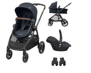 Prekė su pažeista pakuote.Maxi-Cosi universalus vežimėlis Zelia 3 CabrioFix i-Size, Essential Graphite цена и информация | Товары для младенцев и одежда для детей с поврежденной упаковкой | pigu.lt