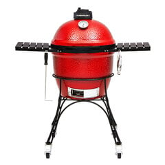 Anglinis kamado grilis Kamado Joe Classic I, 118x123x71 cm, raudonas kaina ir informacija | Kepsninės, griliai | pigu.lt