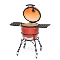 Anglinis kamado grilis Kamado Joe Classic I, 118x123x71 cm, raudonas kaina ir informacija | Kepsninės, griliai | pigu.lt