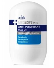 Dezodorantas Anida Medisoft Men Roll On, 50 ml kaina ir informacija | Dezodorantai | pigu.lt