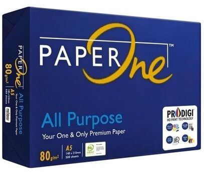 Biuro kopijavimo popierius Paper One All Purpose, A5, 80gsm, 500 lapų kaina ir informacija | Sąsiuviniai ir popieriaus prekės | pigu.lt