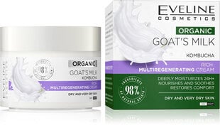 Maitinamasis veido kremas Eveline Cosmetics Organic Goat's Milk, 50 ml kaina ir informacija | Veido kremai | pigu.lt