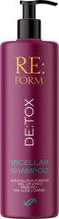 Micelinis plaukų šampūnas RE: Form De:tox, 400 ml kaina ir informacija | Šampūnai | pigu.lt