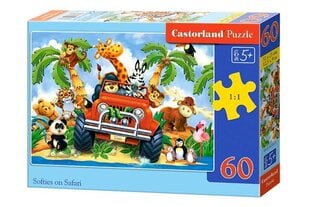 Dėlionė Castorland Safaris, 60 d. kaina ir informacija | Dėlionės (puzzle) | pigu.lt