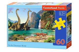 Dėlionė Castorland Dinozaurų pasaulis, 60 d. kaina ir informacija | Dėlionės (puzzle) | pigu.lt