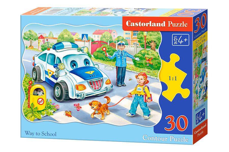 Dėlionė Castorland Kelias į mokyklą, 30 d. kaina ir informacija | Dėlionės (puzzle) | pigu.lt