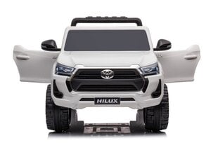 Dvievietis vaikiškas elektromobilis Toyota Hilux DK-HL860, baltas kaina ir informacija | Elektromobiliai vaikams | pigu.lt