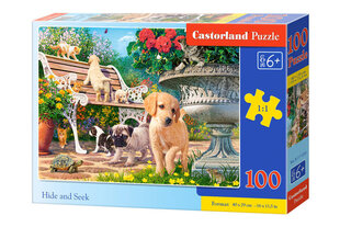 Пазл "Собаки в саду" 100 шт. цена и информация | Пазлы | pigu.lt