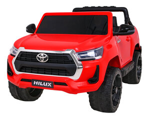 Dvievietis vaikiškas elektromobilis Toyota Hilux, raudonas kaina ir informacija | Elektromobiliai vaikams | pigu.lt