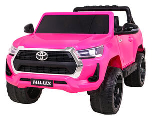Dvievietis vaikiškas elektromobilis Toyota Hilux, rožinis kaina ir informacija | Elektromobiliai vaikams | pigu.lt