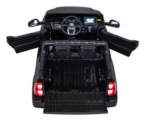 Dvievietis vaikiškas elektromobilis Toyota Hilux, juodas kaina ir informacija | Elektromobiliai vaikams | pigu.lt