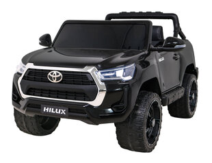 Dvivietis elektromobilis vaikams Toyota Hilux, juodas kaina ir informacija | Elektromobiliai vaikams | pigu.lt