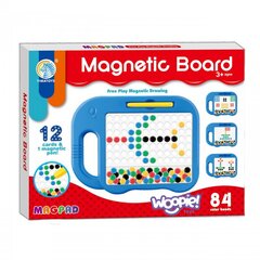 Vaikiška Montessori magnetinė lenta Woopies, 12 vnt rinkinys, mėlyna kaina ir informacija | Lavinamieji žaislai | pigu.lt