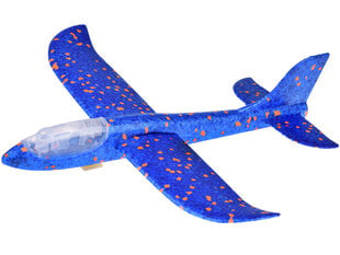 Putplasčio lėktuvas šaudomas iš pistoleto su šviesos efektais, mėlynas kaina ir informacija | Lavinamieji žaislai | pigu.lt