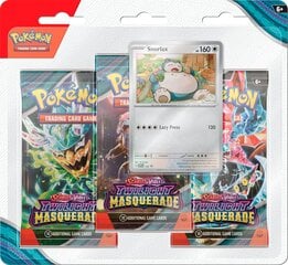 Žaidimo kortelės Pokémon SV06 Twilight Masquerade 3-Pack Blister EN Snorlax Pokemon TCG kaina ir informacija | Stalo žaidimai, galvosūkiai | pigu.lt